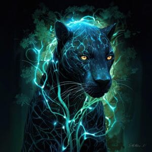 Neuron Jaguar by Susanne McMillan Art